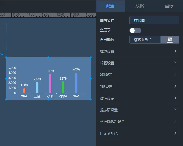 可视化图表编辑器：拖拽配置、自定义样式与坐标轴